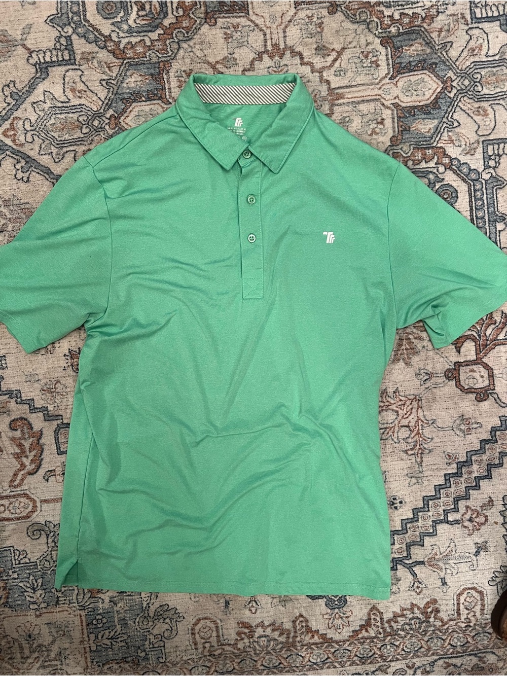 Men's Green Polo Shirt - Performance Short Sleeve
